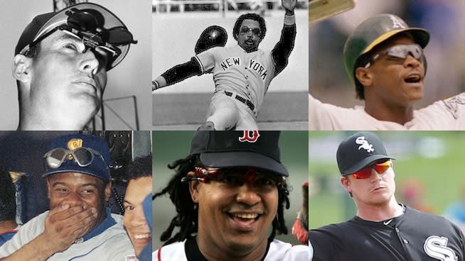 Made in the Shade: 136 Years of Baseball Stars Wearing Sunglasses - stack