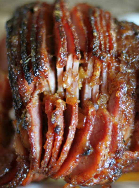 <p>Real Housemoms</p><p>Riesling Peach Glazed Ham is perfect for a big family gathering! The flavors are incredible! Everyone is sure to enjoy this mouth-watering ham!</p><p><strong>Get the recipe: <a href="http://realhousemoms.com/riesling-peach-glazed-ham/" rel="nofollow noopener" target="_blank" data-ylk="slk:Riesling Peach Glazed Ham;elm:context_link;itc:0;sec:content-canvas" class="link ">Riesling Peach Glazed Ham</a></strong></p>