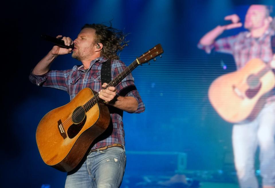 Dierks Bentley (pictured here performing at Country Thunder Music Festival on April 16, 2023, in Florence, Arizona) will play MidFlorida Credit Union Amphitheatre on July 14.