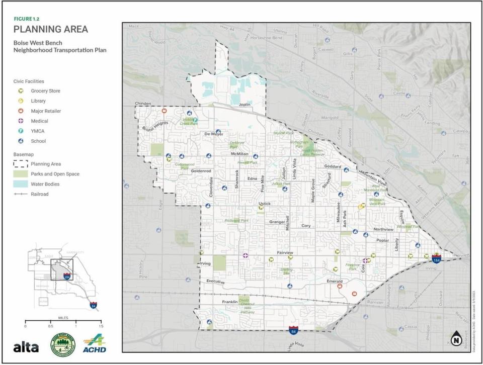 The Ada County Highway District is looking to bring upgrades for walking, biking and driving in the Boise West Bench area.