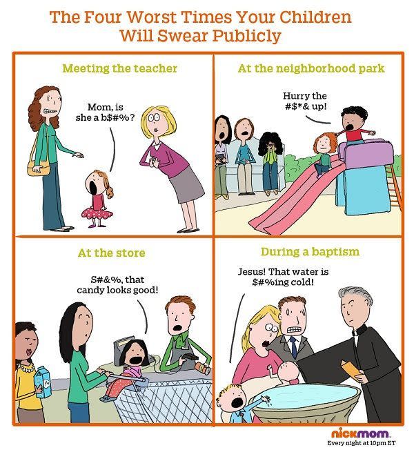 kids swearing in public