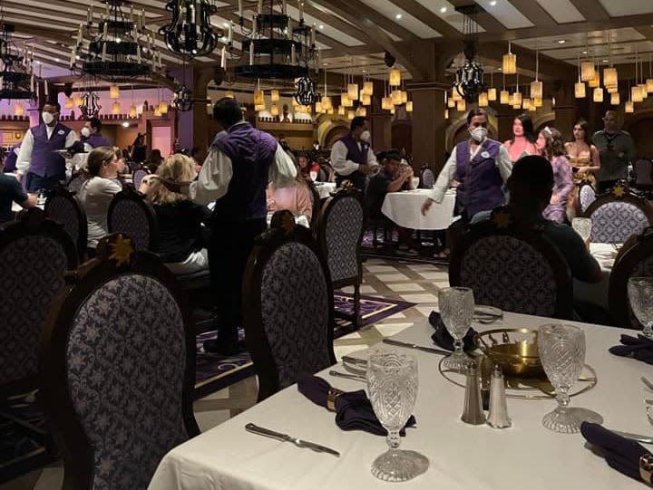 A view inside Rapunzel's Royal Table.