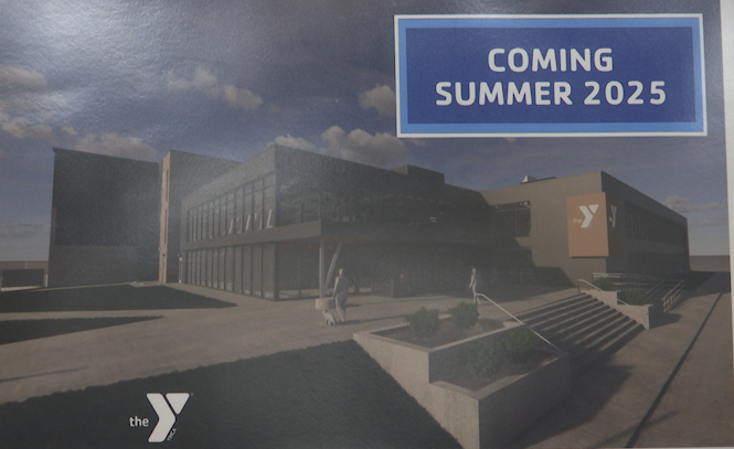 An architect’s rendering of what the renovated and expanded YMCA building in Jackson. (WLNS)