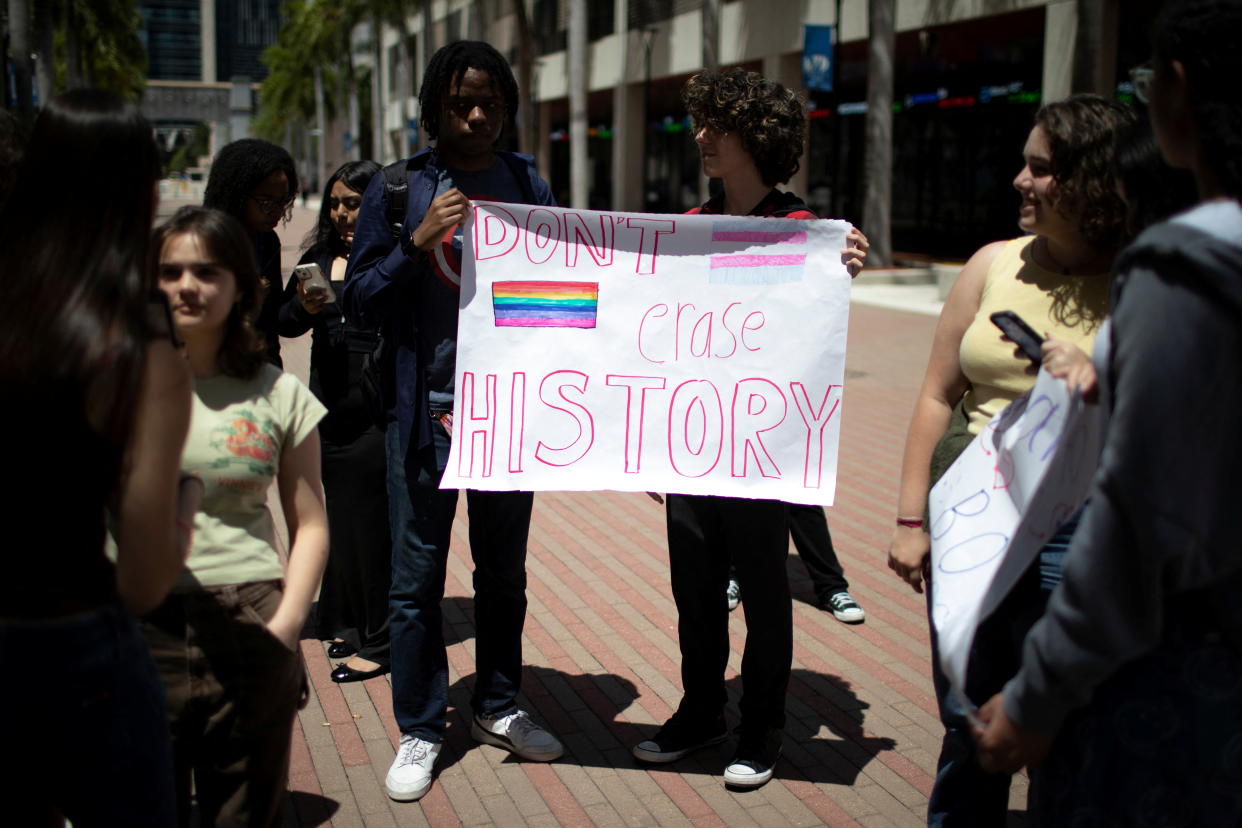 Students protest in Miami