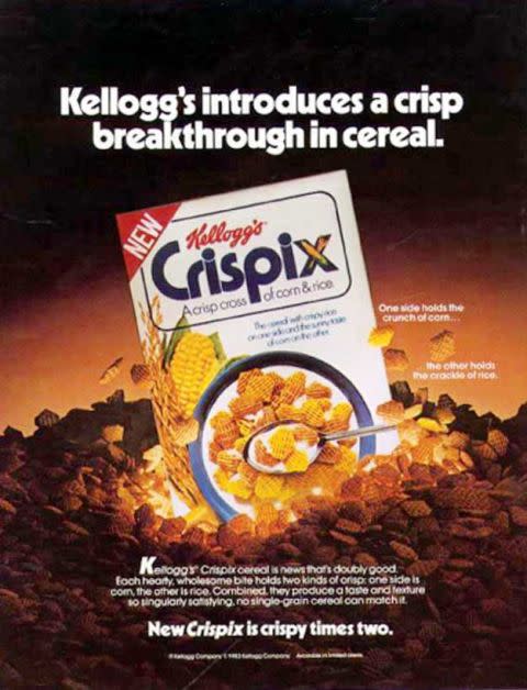 1984 Kellogg's Honey Nut & Corn Flakes Cereal Box Front