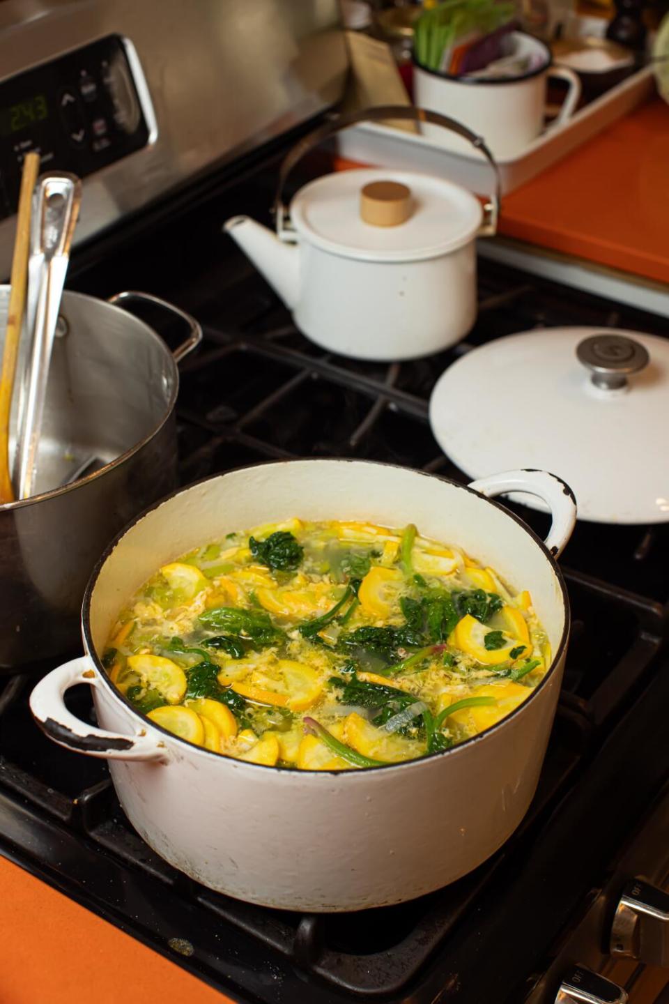 Breakfast-lunch-dinner soup from the Kismet cookbook.