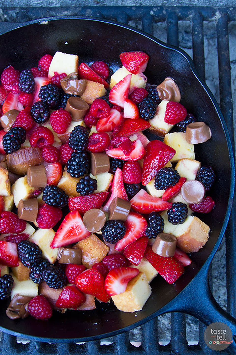 Poundcake and Berry Skillet