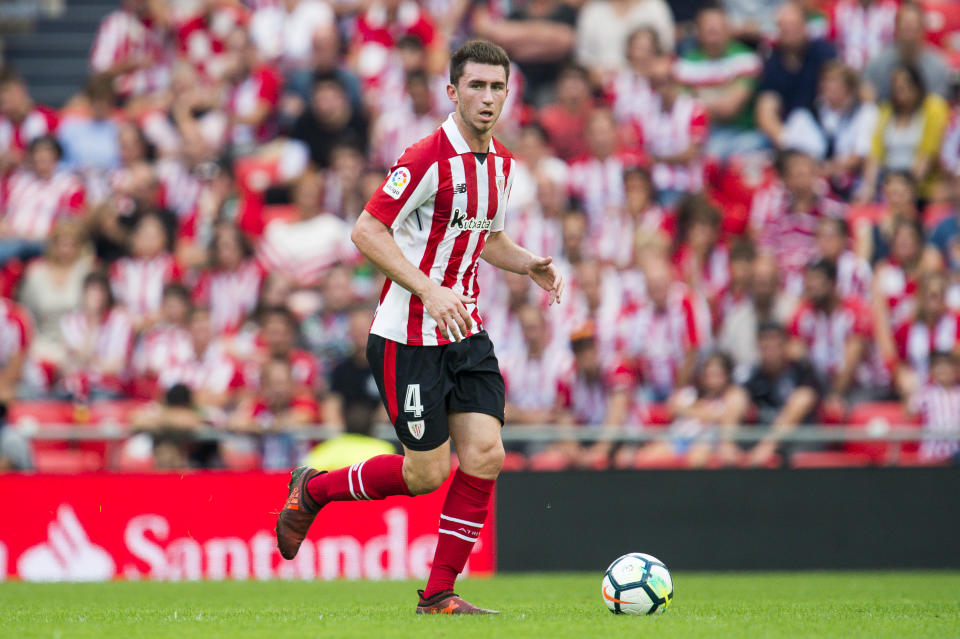 Athletic Bilbao center back Aymeric Laporte could be Manchester City’s most expensive signing ever. (Getty)