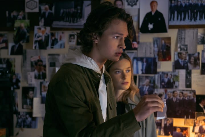 Ansel Elgort and Rachel Keller in Tokyo Vice.