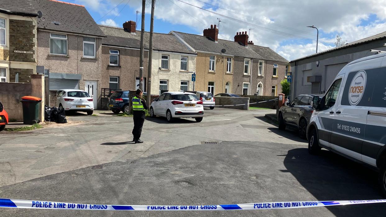 Police tape at Chepstow Road