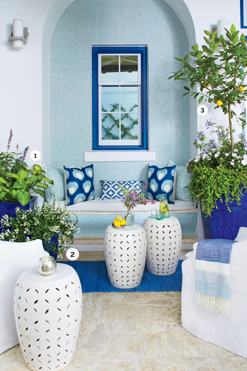 Brighten Up with Blue and White