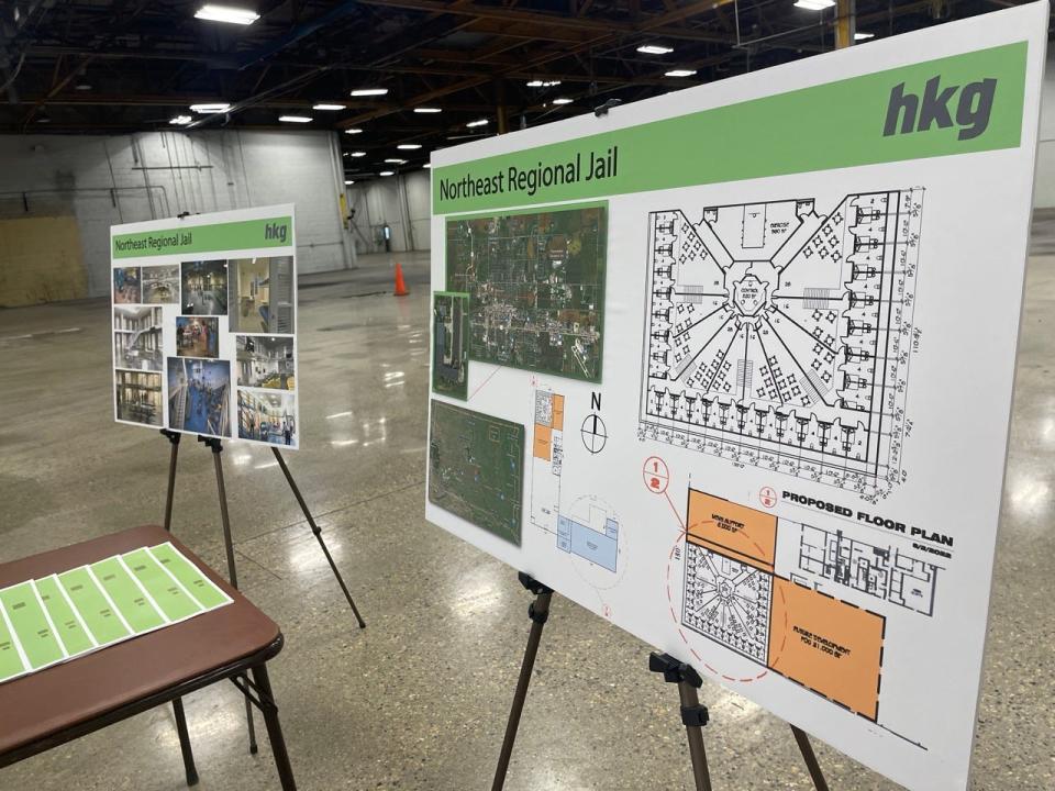 Archtectural drawings from HKG Architects in Aberdeen gave a closer look at a potential pod set up proposed for the Brown County Regional Jail.