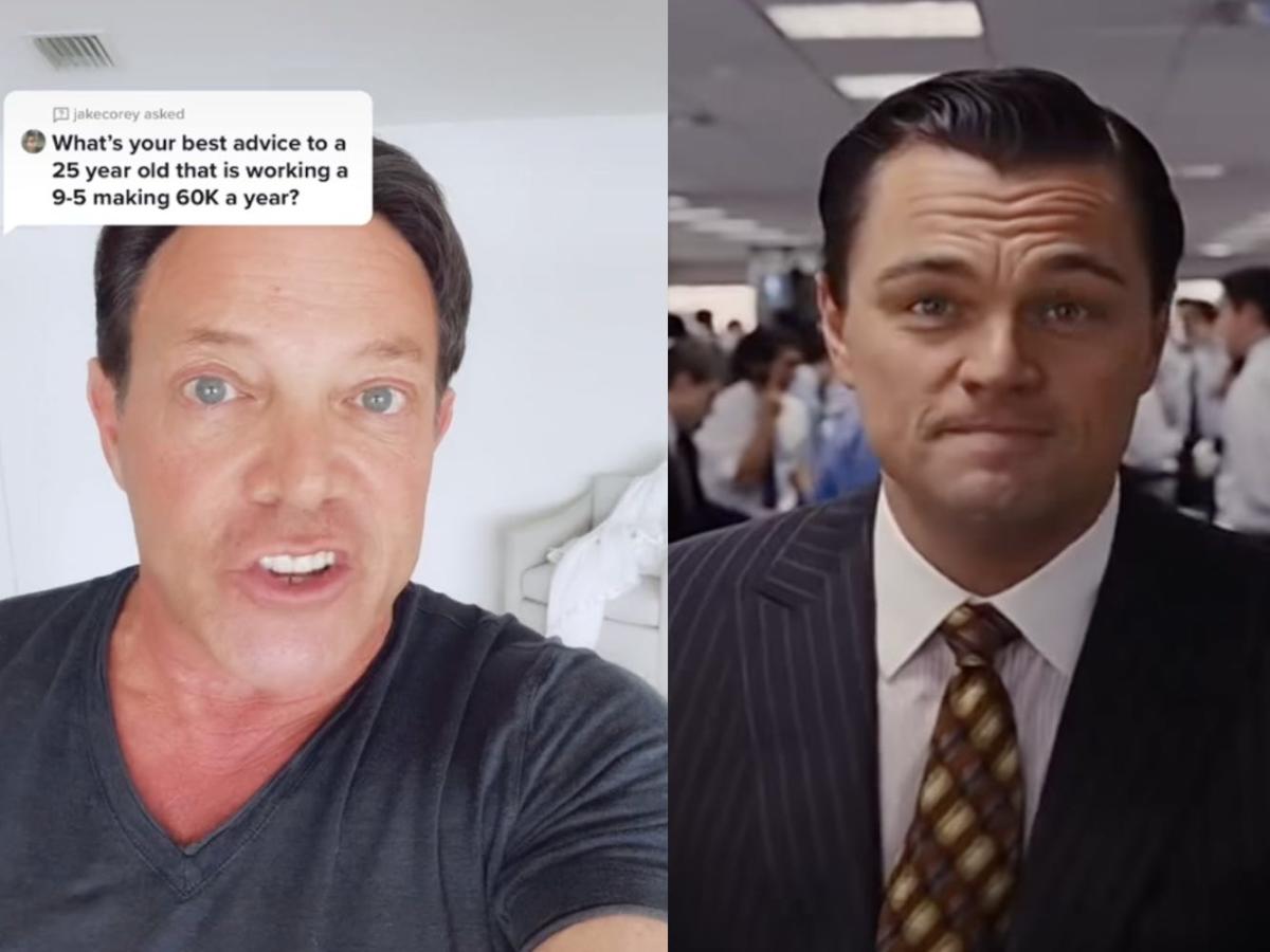 capa invierno Infectar Wolf Of Wall Street' inspiration Jordan Belfort told a 25-year old to quit  their $60,000 job and 'think bigger' in a viral TikTok