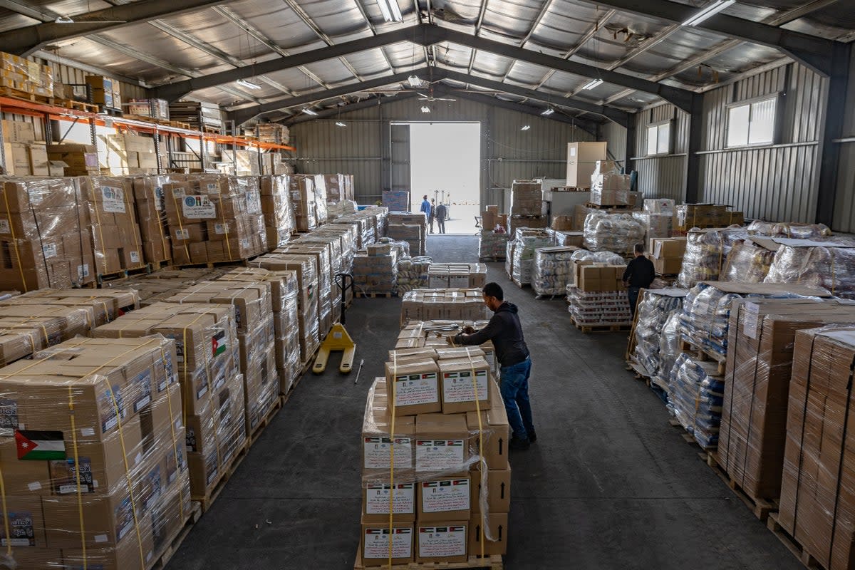 Jordan says it has warehouses packed with aid it wants to send to Gaza (Bel Trew)