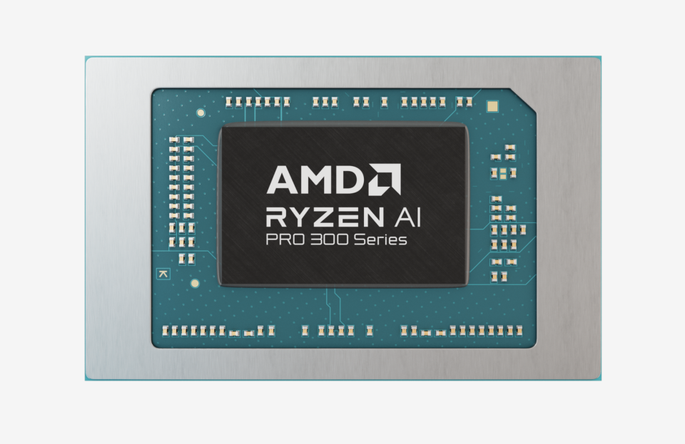 AMD also showed off its RYZEN chip for AI PCs. (Image: AMD)