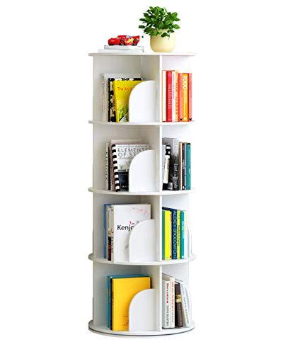 4-Tier Rotating Bookshelf