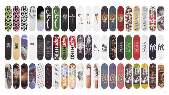 This Collection of Rare Supreme Skate Decks Just Fetched $158,000