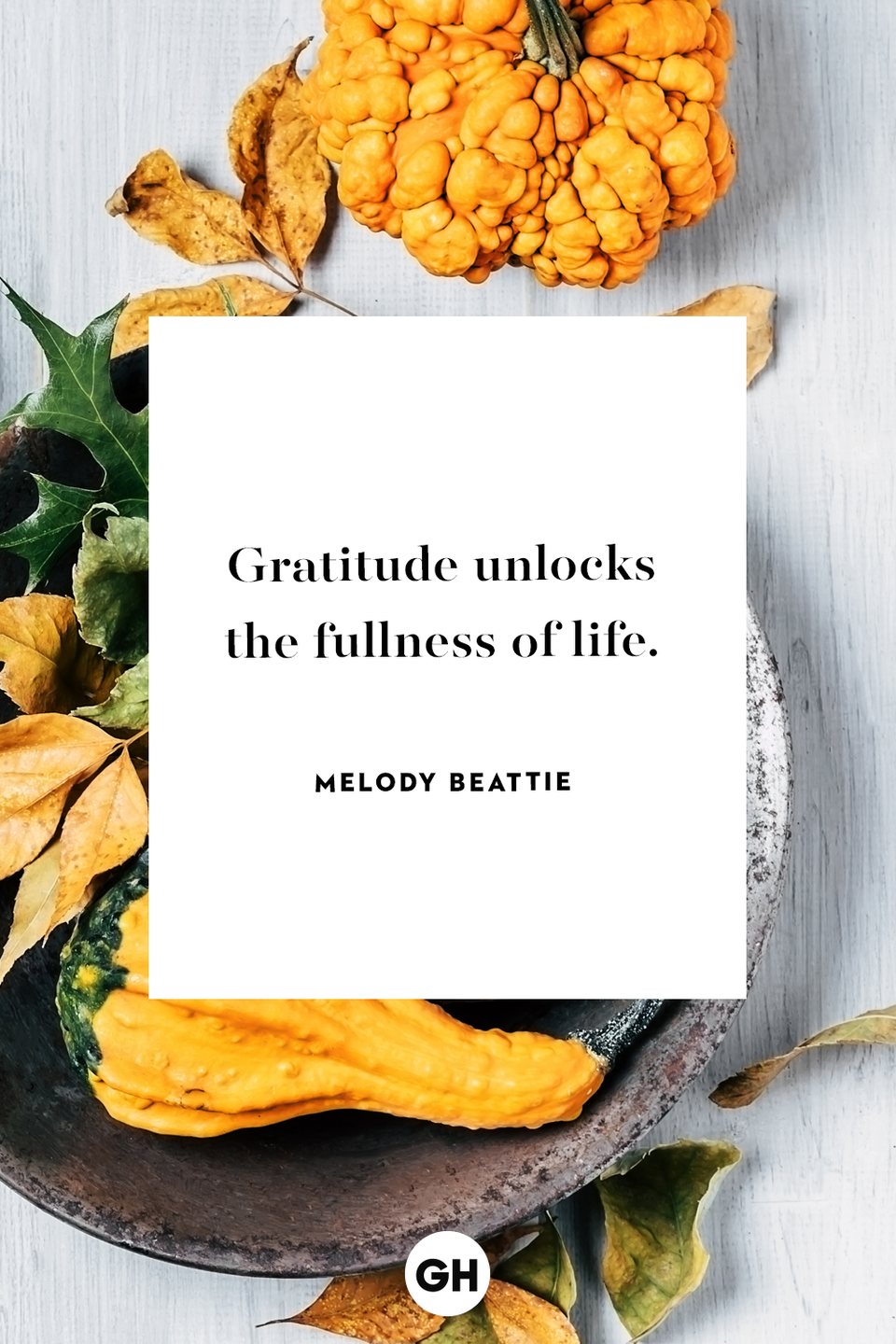 <p>Gratitude unlocks the fullness of life.</p>