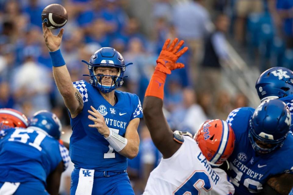 Kentucky quarterback Will Levis will face the school that presented his first Power Five scholarship offer when the Wildcats play Iowa in the Citrus Bowl.