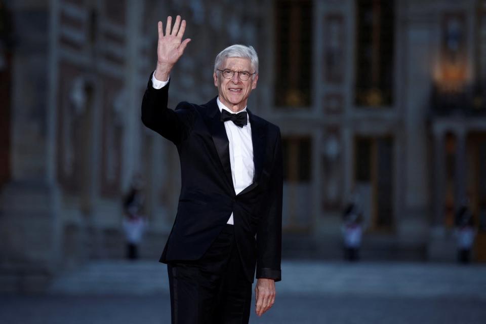 Former Arsenal manager Arsene Wenger arrives at Versailles (REUTERS)