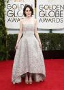 Actress Michelle Dockery arrives at the 71st annual Golden Globe Awards in Beverly Hills, California January 12, 2014. REUTERS/Danny Moloshok (UNITED STATES - Tags: Entertainment)(GOLDENGLOBES-ARRIVALS)