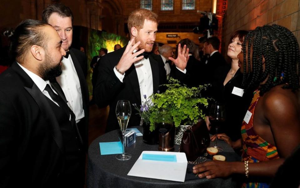 Prince Harry Joins William and Charles for Netflix Premiere