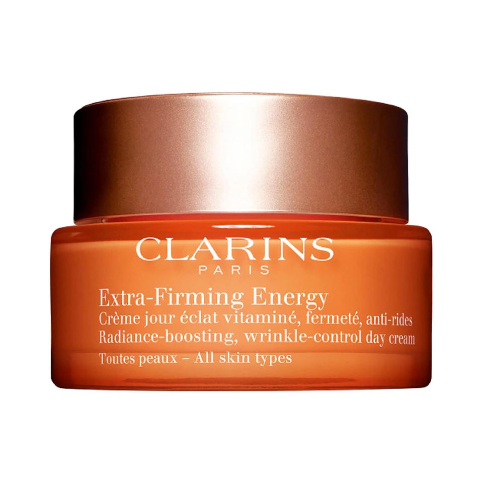 It only makes sense that a formula made with kangaroo flower would help skin regain some of its lost bounce. That's just one benefit of the new Clarins Extra-Firming Energy. It's a day cream that moisturizes to the max as it firms and brightens skin with fruit extracts like that of goji, apricot, and <a href="https://www.allure.com/gallery/get-brighter-skin-vitamin-c?mbid=synd_yahoo_rss" rel="nofollow noopener" target="_blank" data-ylk="slk:vitamin C-rich" class="link ">vitamin C-rich</a> acerola, which also works as a pollution-protective antioxidant. It's smooth texture makes it a must-have before applying makeup, too.
