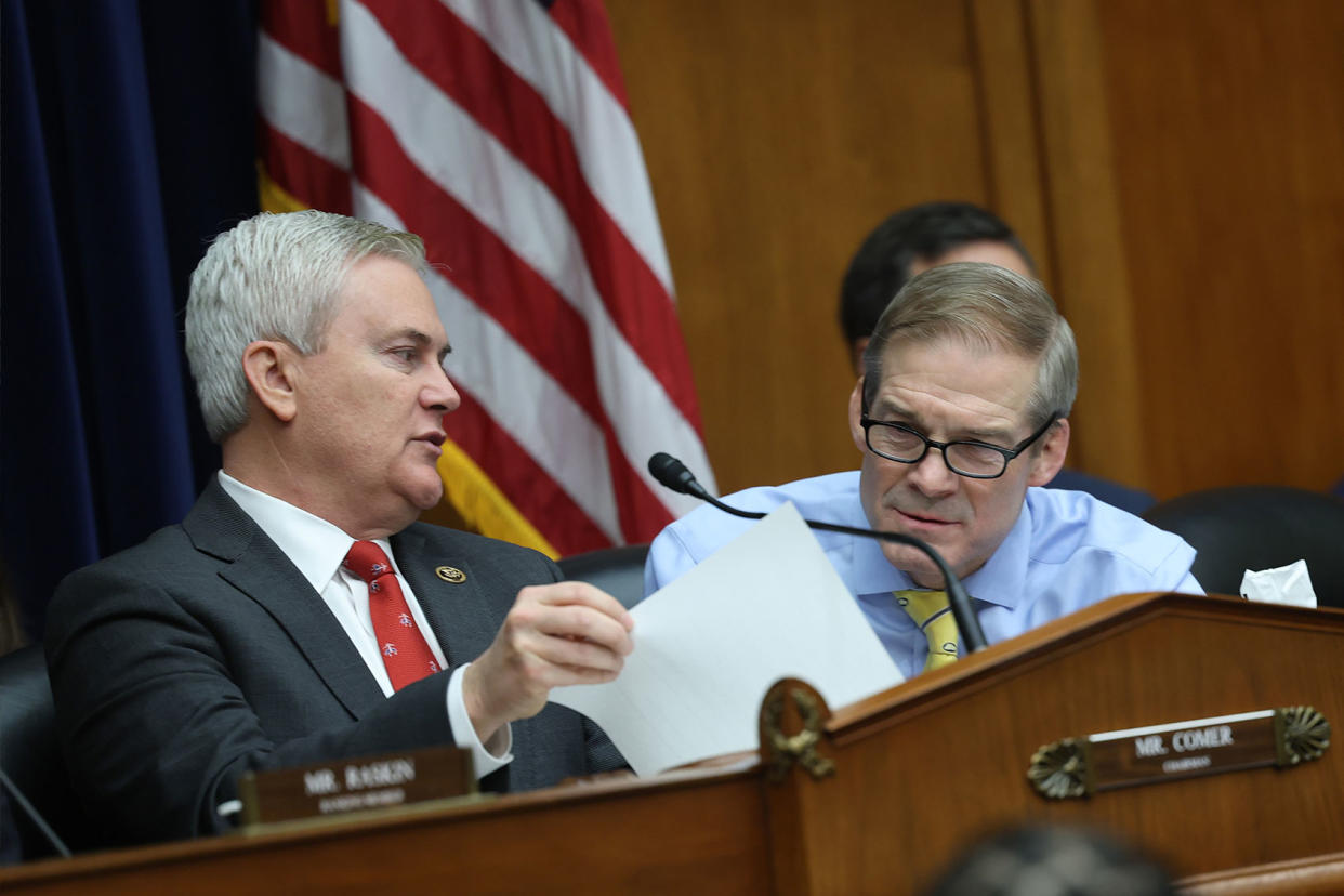 James Comer; Jim Jordan Kevin Dietsch/Getty Images