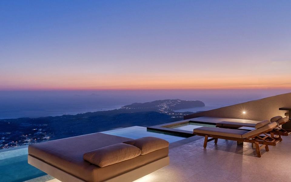 Santorini Sky’s six villas are located on the highest point of the island so the views are out of this world and the privacy is absolute - GEORGE FAKAROS 