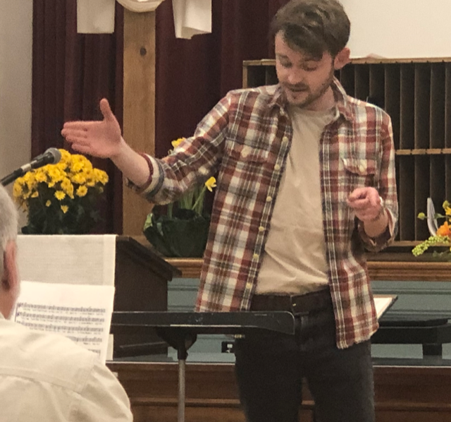 Hagerstown Choral Arts will perform We Will Listen, a concert about hope and the joy of listening, on Saturday, April 27, from 4 to 5:30 p.m. at Trinity Lutheran Church, 15 Randolph Ave., Hagerstown. Pictured is Caleb Westcott, a guest conductor.