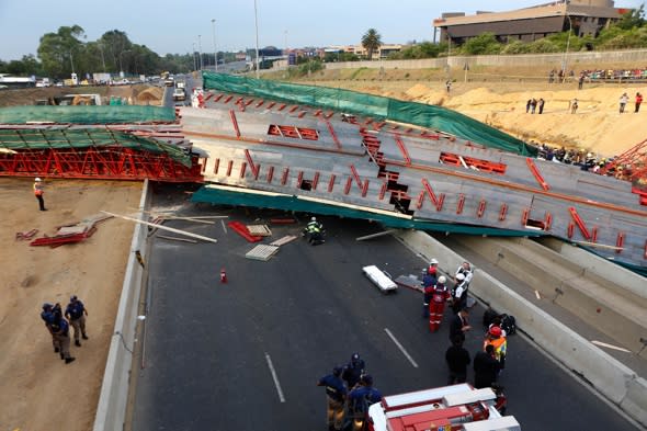 Johannesburg bridge collapse: Two dead in South Africa