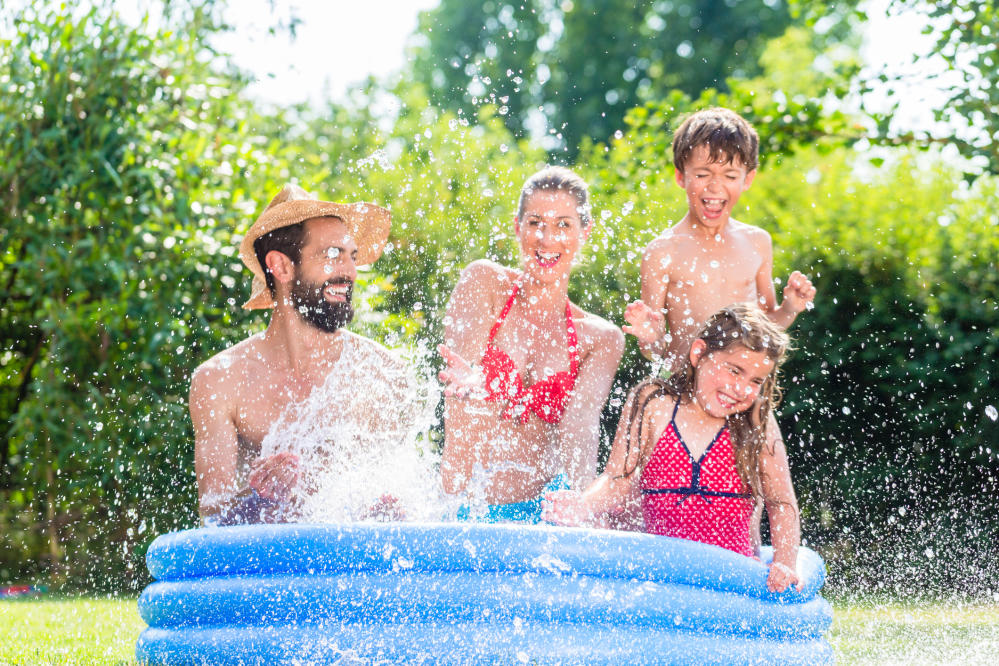 Piscine pour enfants ronde gonflable pastèque de 5 pieds