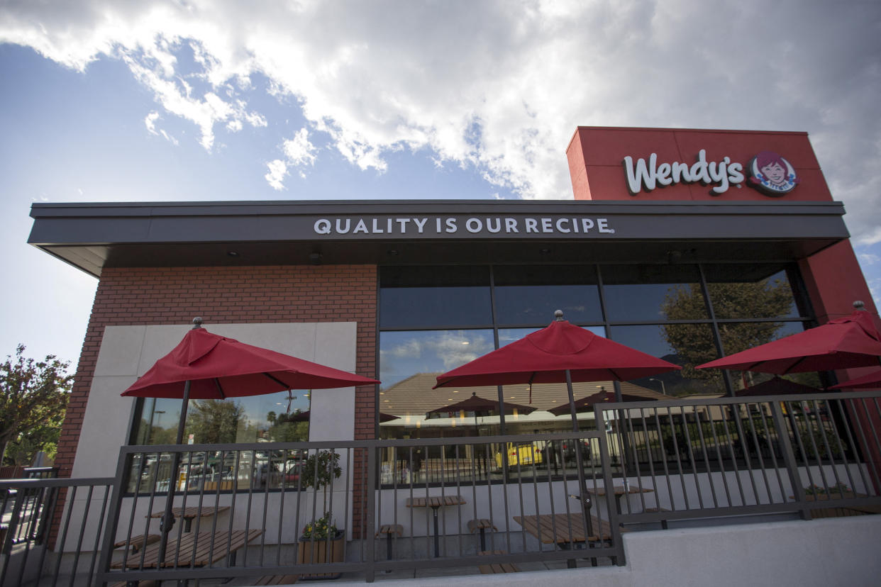 A Wendy's restaurant in Monrovia, Calif. 