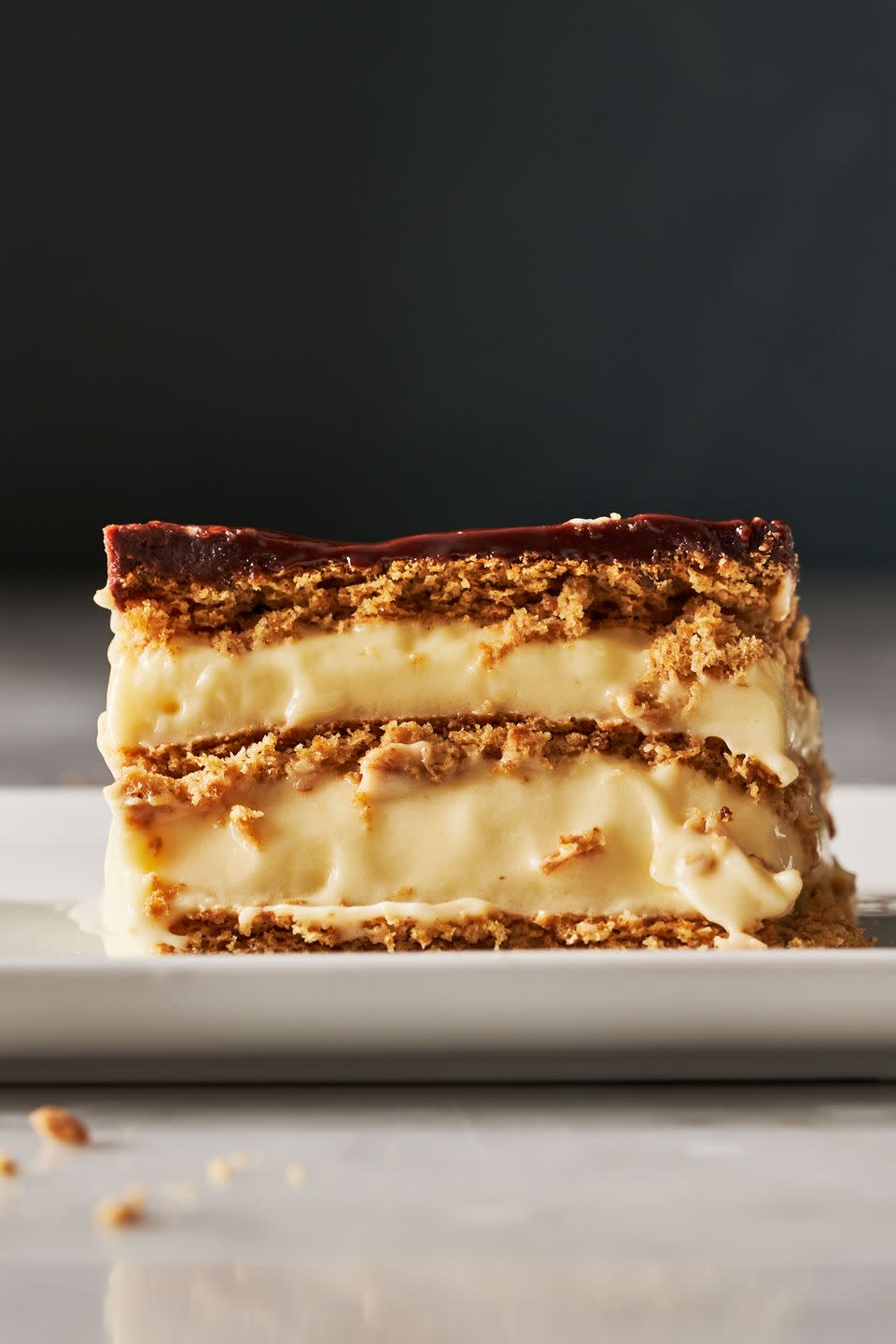 slice of eclair cake