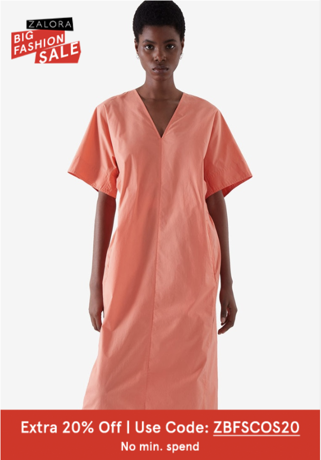 Belted Kaftan Dress. PHOTO: Zalora