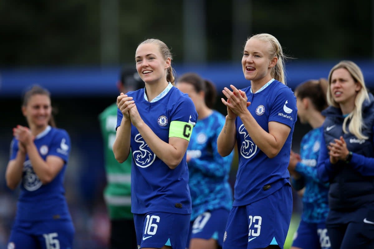 Magda Eriksson and Pernille Harder will play their final games for the club  (Getty Images)