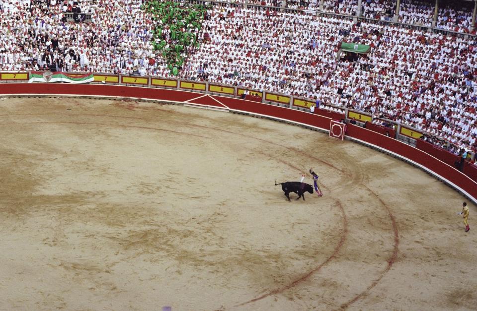 Bullfighting is big business in Pamplona - getty