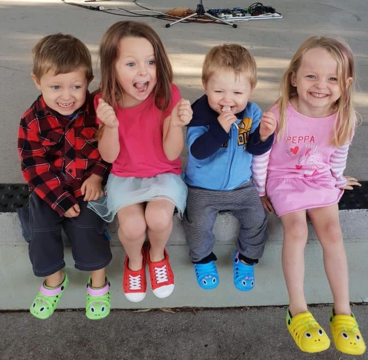 Photo of Aaleyn, 6, Matilda, 5, Wyatt, 4, and Zaidok, 2, who were killed in a Queensland car crash.