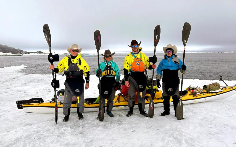 Arctic Cowboys with kayak in the Northwest Passage