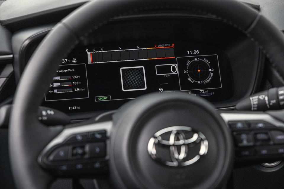 2024 toyota gr corolla interior