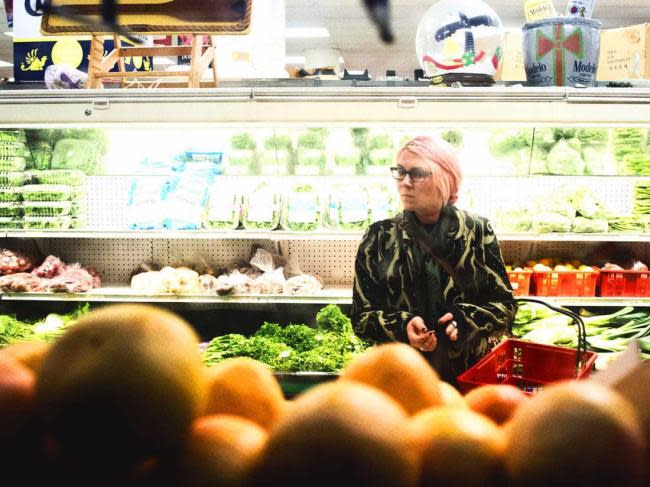 Young Woman Grocery Shopping