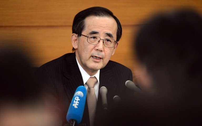 Masaaki Shirakawa, the Bank of Japan's outgoing governor, is pictured at a press conference in Tokyo on March 7, 2013. He on Tuesday acknowledged he failed to end the country's long-running deflation, but pointed to better times ahead as he steps down from the post