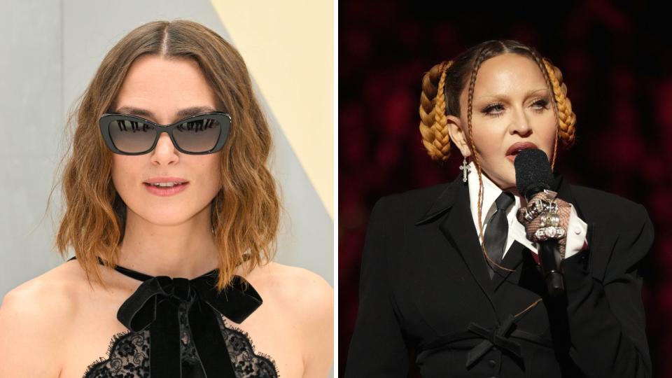 Keira Knightley compared Madonna's criticism to people also condemning women who do let themselves look older