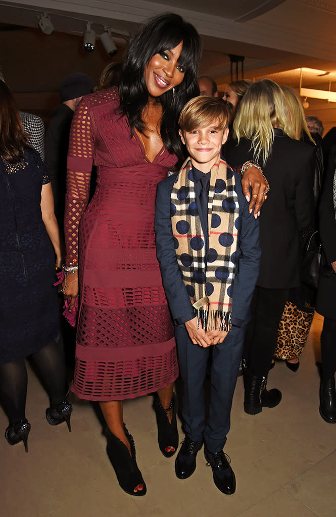 Naomi Campbell and Romeo Beckham