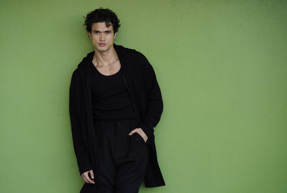 Charles Melton poses for a portrait on Monday, Nov. 20, 2023, in Los Angeles. Melton has been named one of The Associated Press' Breakthrough Entertainers of 2023. (AP Photo/Chris Pizzello)