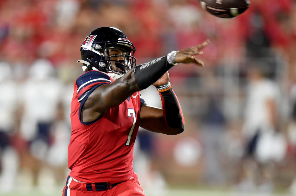 Malik Willis and the rest of the 2022 NFL quarterback class have seen varied scouting reports. (Photo by G Fiume/Getty Images)