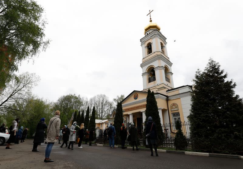 Orthodox deacon Andrei Molchanov's funeral, who died after contracting the coronavirus disease (COVID-19), in Moscow