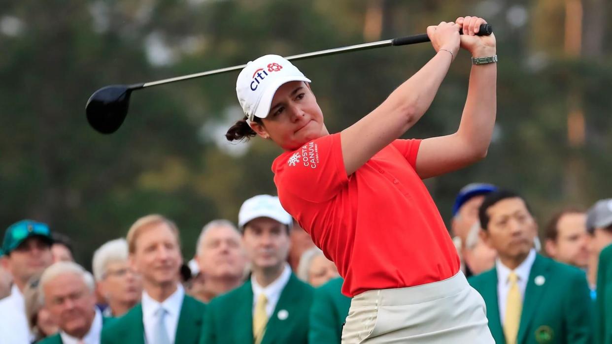 Mandatory Credit: Photo by TANNEN MAURY/EPA-EFE/Shutterstock (10189048d)Lorena Ochoa of Mexico hits one of four ceremonial first tee shots to open the final round of the inaugural Augusta National Women's Amateur at the Augusta National Golf Club in Augusta, Georgia, USA, 06 April 2019.