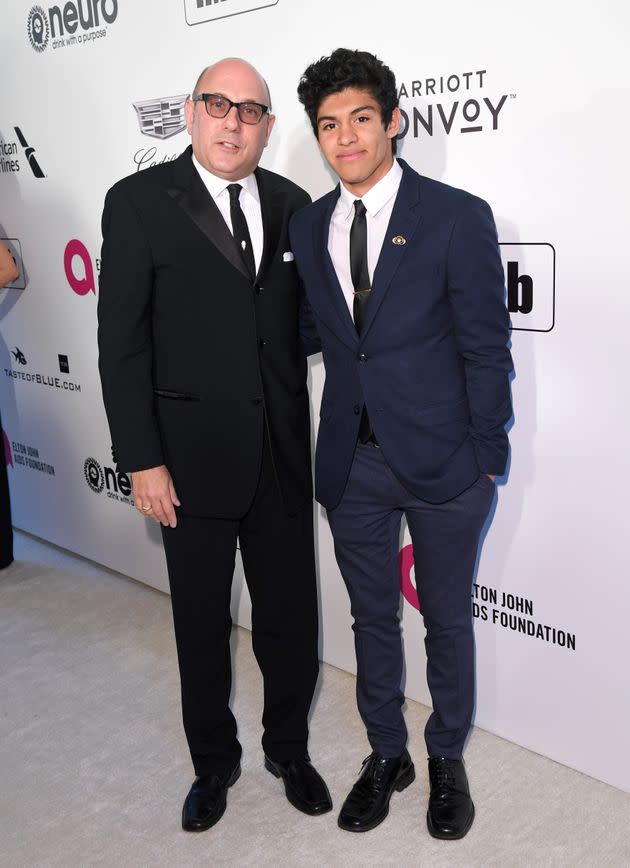 Willie Garson and Nathen Garson at the 27th annual Elton John AIDS Foundation Academy Awards Viewing Party on Feb. 24, 2019, in West Hollywood, California. (Photo: Karwai Tang via Getty Images)