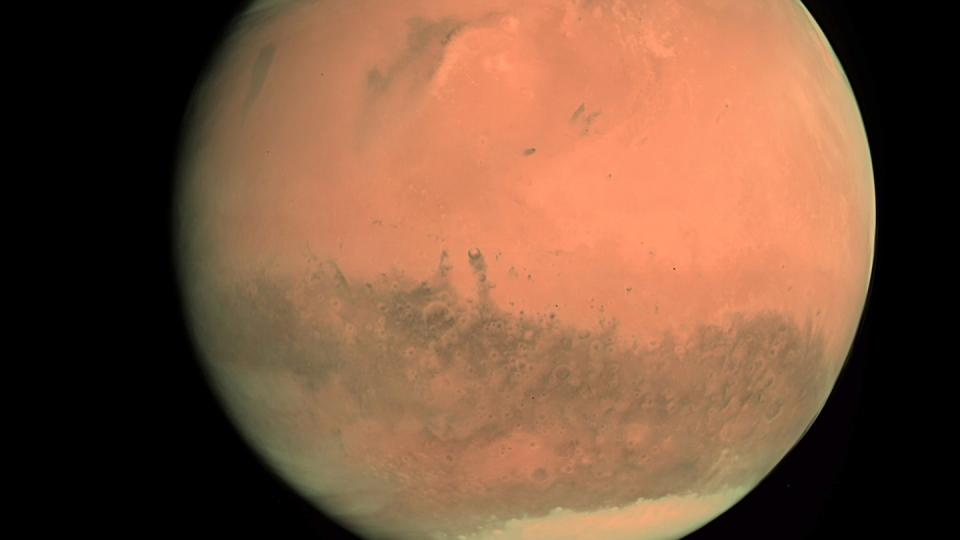 Aufnahme der Europäischen Weltraumagentur ESA/ESOC von Februar 2007 vom Planeten Mars.